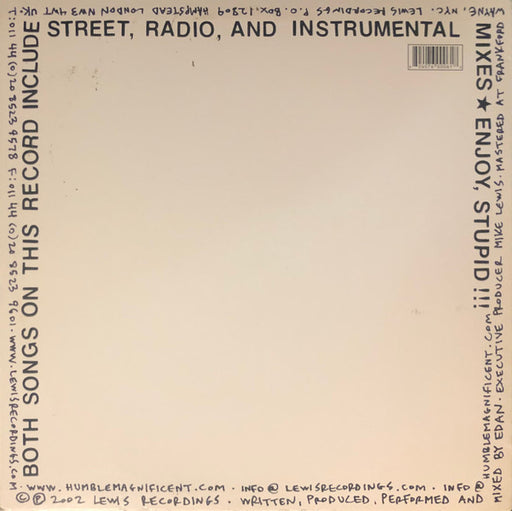 Edan : Emcees Smoke Crack Remixx / I'll Come Running Back 2 You (12")