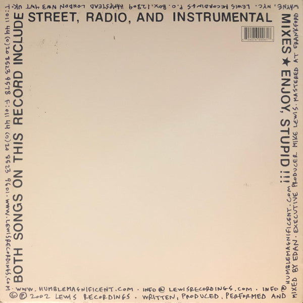 Edan : Emcees Smoke Crack Remixx / I'll Come Running Back 2 You (12")