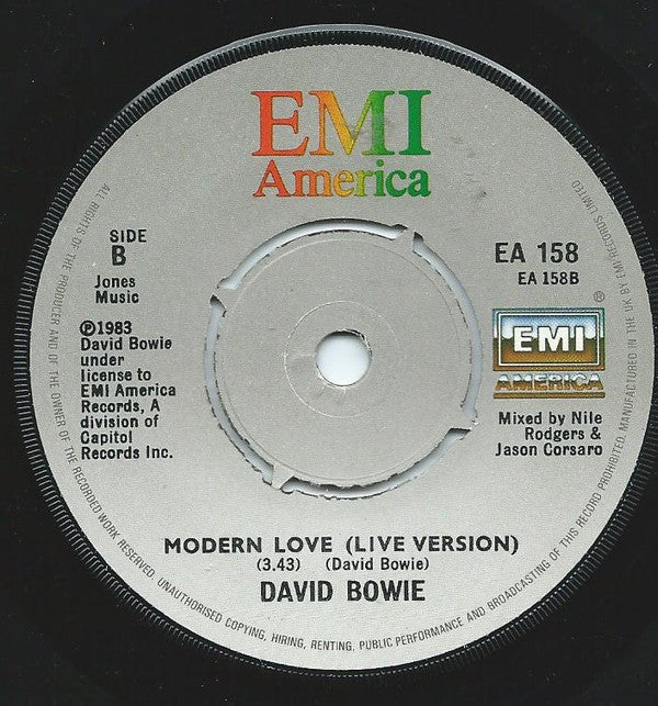 David Bowie : Modern Love (7", Single, Pus)