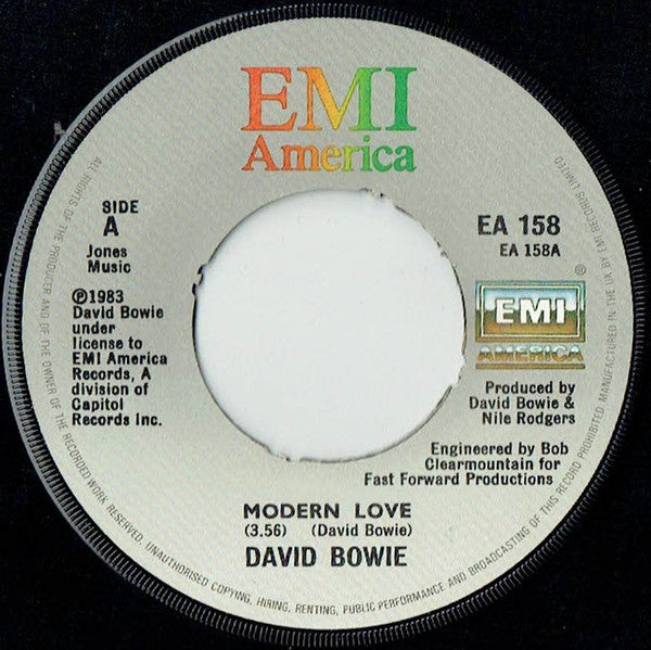 David Bowie : Modern Love (7", Single, Pus)
