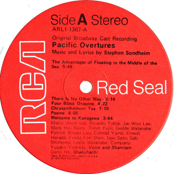 Stephen Sondheim : Pacific Overtures (LP)