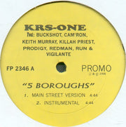 KRS-One / Jane Blaze : 5 Boroughs / Slow Down (12", Promo)