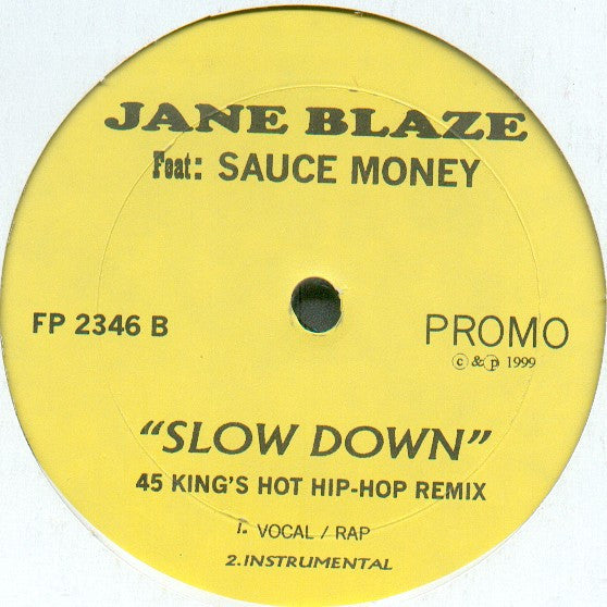 KRS-One / Jane Blaze : 5 Boroughs / Slow Down (12", Promo)