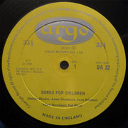 Mary Rowland, Pat Shaw*, James Blades, Joan Rimmer : Songs For Children (LP, Mono)