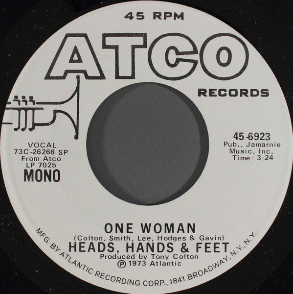 Heads, Hands & Feet* : One Woman (7", Mono, Promo)