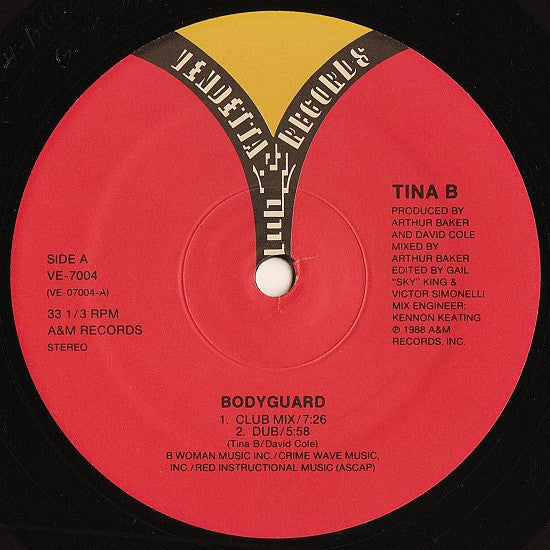 Tina B : Bodyguard (12")