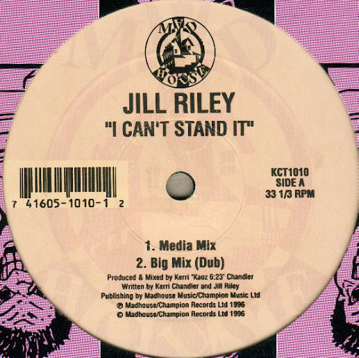 Jill Riley : I Can't Stand It (12")
