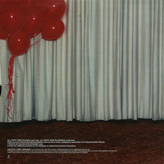 Pulp : Party Hard (12", Promo)