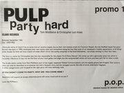 Pulp : Party Hard (12", Promo)
