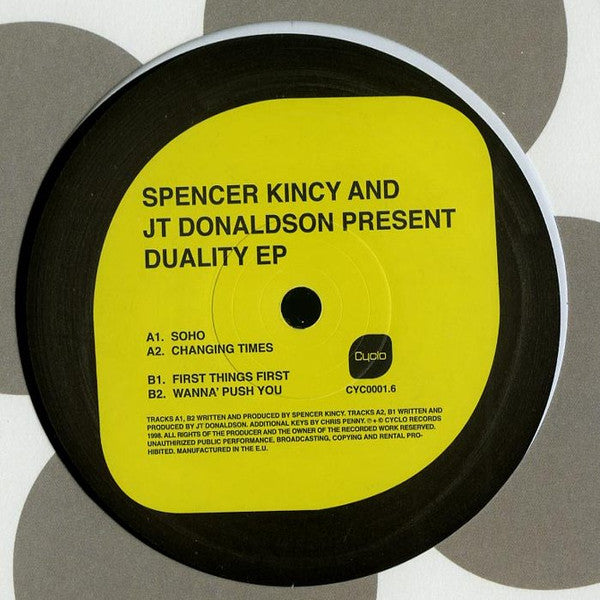 Spencer Kincy And JT Donaldson* : Duality EP (12", EP, RE)