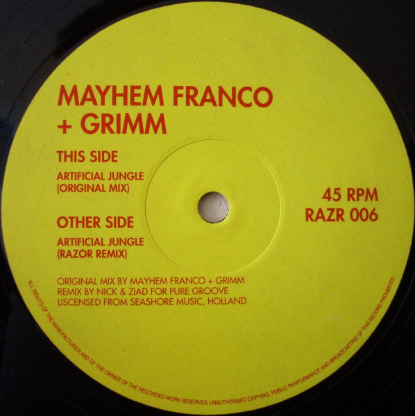 Mayhem Franco + Grimm* : Artificial Jungle (12")