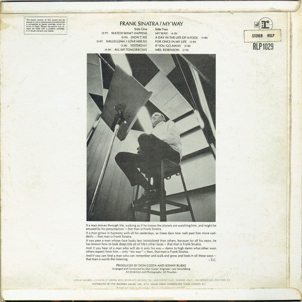 Frank Sinatra : My Way (LP, Album, Pic)