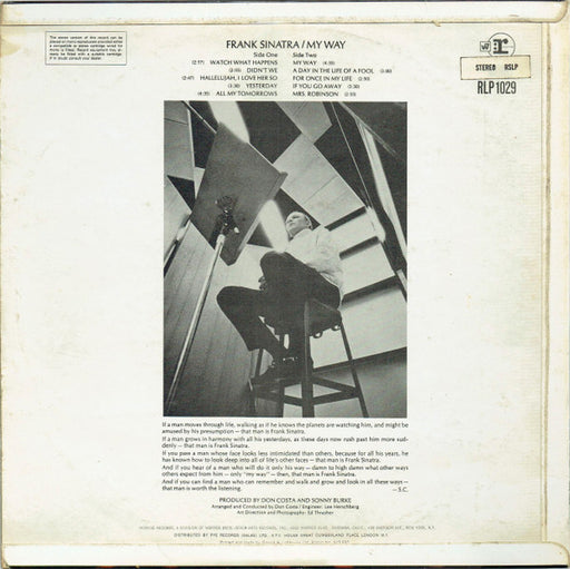 Frank Sinatra : My Way (LP, Album, Pic)