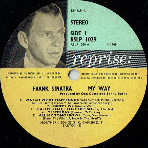 Frank Sinatra : My Way (LP, Album, Pic)