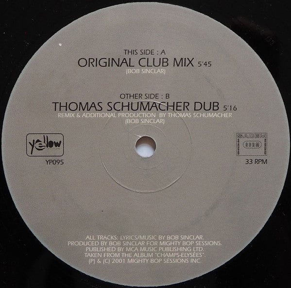 Bob Sinclar : Ich Rocke (2x12")