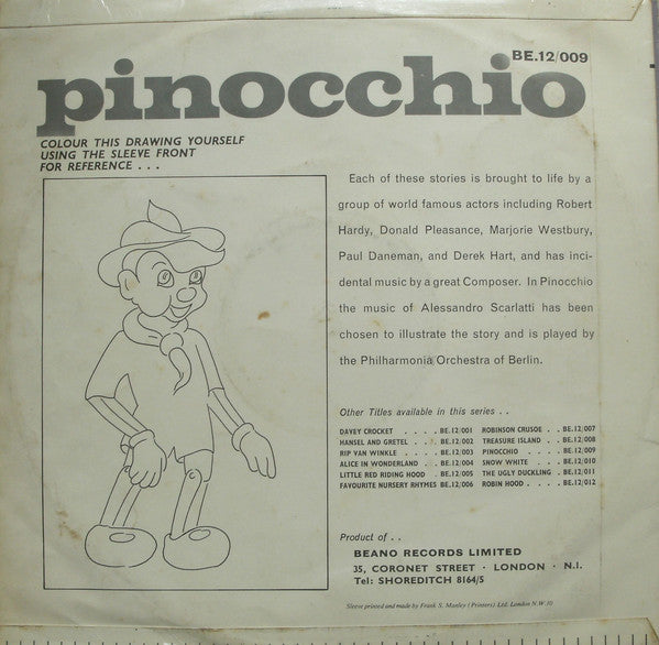 London Theatre Company : Pinocchio (LP)