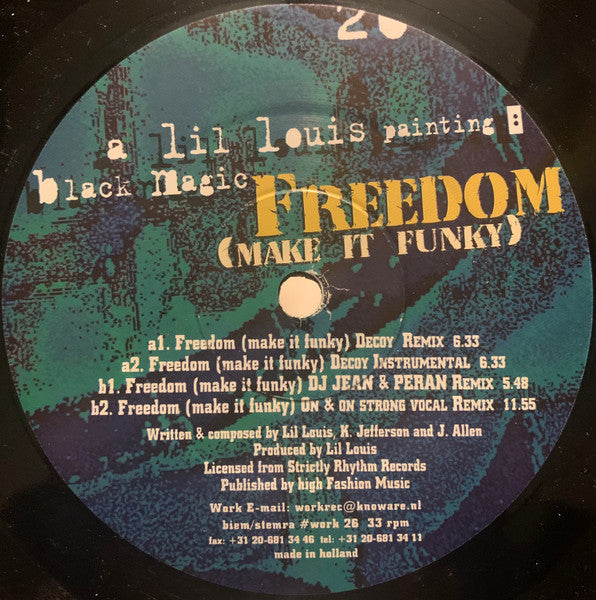 Black Magic : Freedom (Make It Funky) (12")