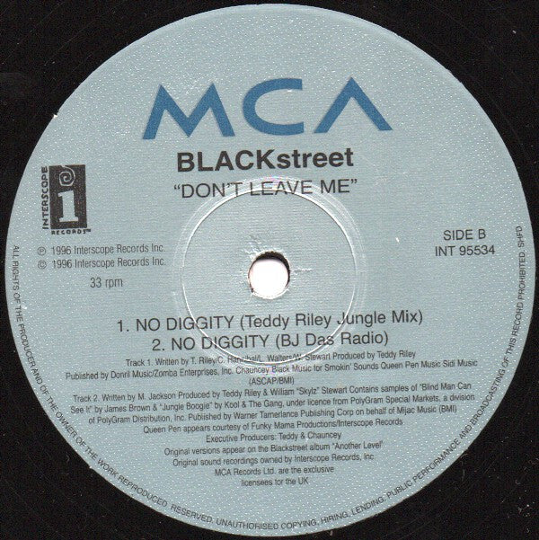 Blackstreet : Don't Leave Me (12")