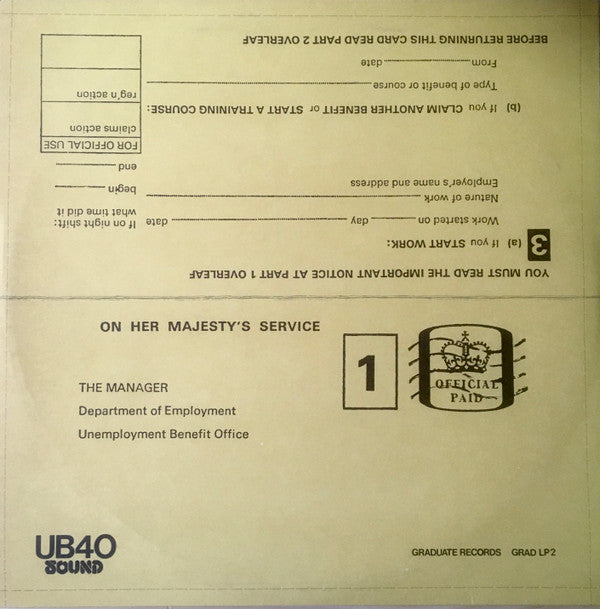 UB40 : Signing Off (LP, Album + 12")