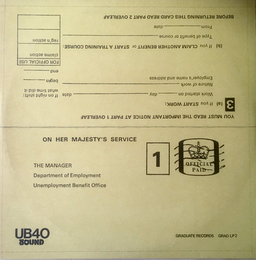 UB40 : Signing Off (LP, Album + 12")