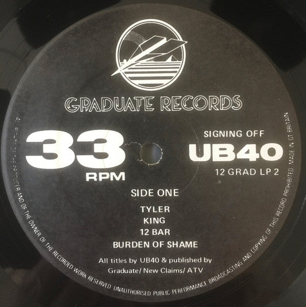 UB40 : Signing Off (LP, Album + 12")