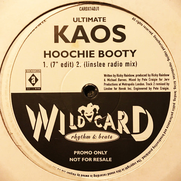 Ultimate Kaos : Hoochie Booty (2x12", Promo)