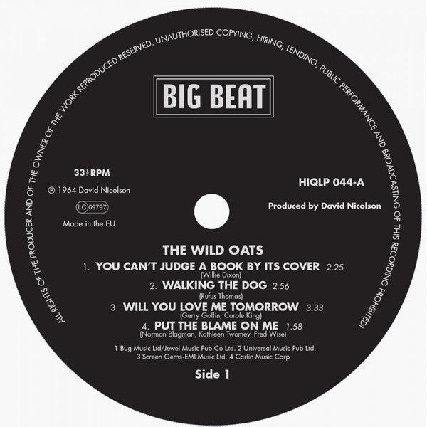 The Wild Oats : The Wild Oats (10", Comp)