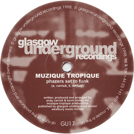 Muzique Tropique : Phazers Set To Funk (12")