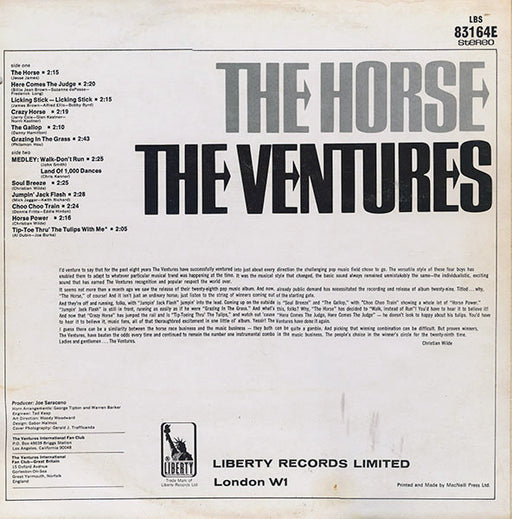 The Ventures : The Horse (LP, Album)