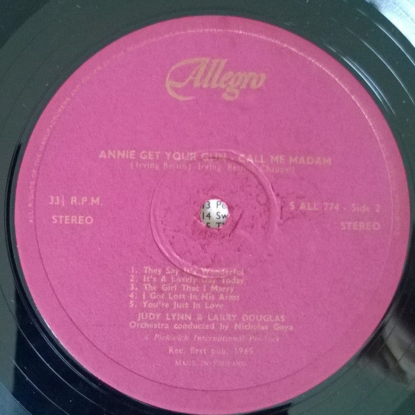 Judy Lynn, Larry Douglas (5) : Annie Get Your Gun - Call Me Madam (LP)