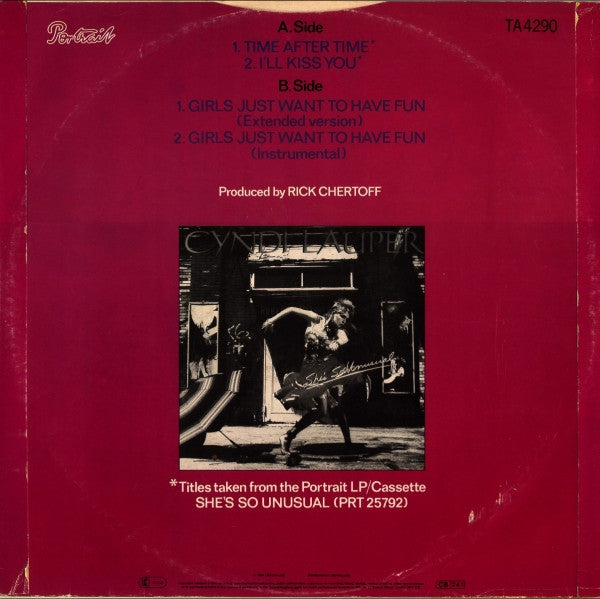 Cyndi Lauper : Time After Time (12", Single)