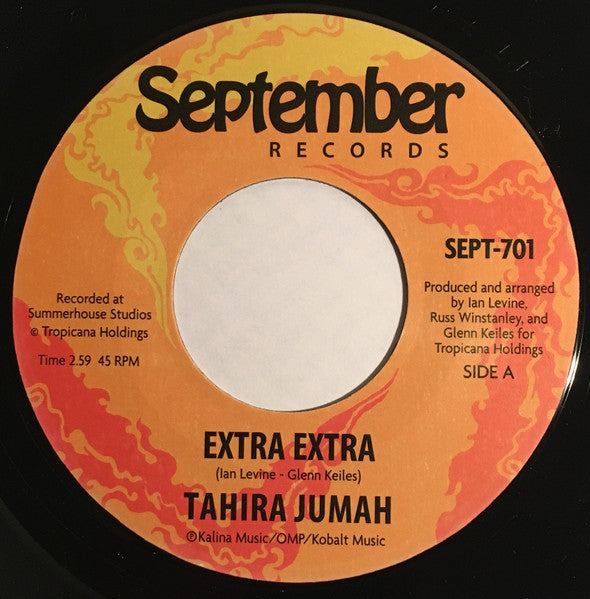 Tahira Jumah : Extra Extra (7", Single)