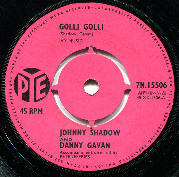 Johnny Shadow And Danny Gavan : Golli Golli (7", Single)