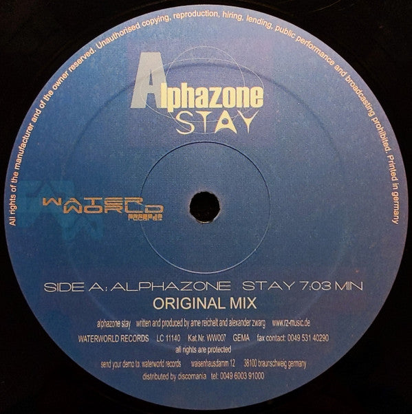 Alphazone : Stay (12")