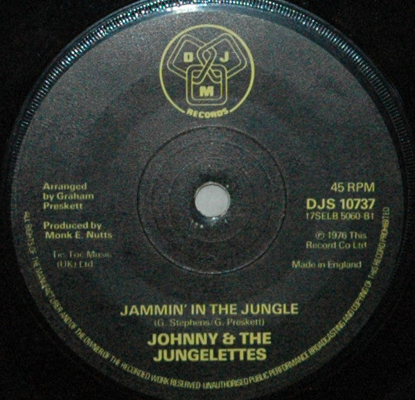 Johnny & The Jungelettes : The Great Shaggy Ape Story (7", Single)