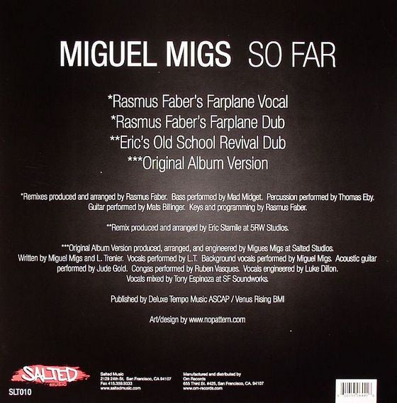 Miguel Migs : So Far (12")
