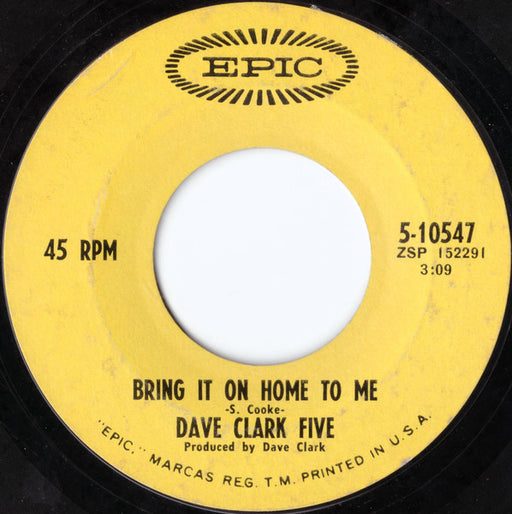 The Dave Clark Five : Bring It On Home To Me / Darling, I Love You (7", Single)