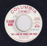 Claude King (2) : Whirlpool (Of Your Love) (7", Promo)