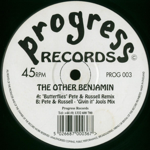 The Other Benjamin / Pete & Russell : Butterflies / Givin' It (12")