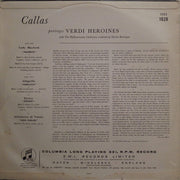 Callas* : Portrays Verdi Heroines (LP, Mono)