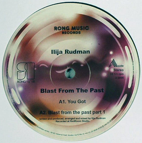 Ilija Rudman : Blast From The Past (12")