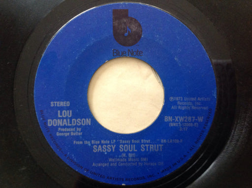 Lou Donaldson : Sassy Soul Strut / Pillow Talk (7")