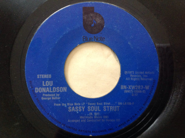 Lou Donaldson : Sassy Soul Strut / Pillow Talk (7")