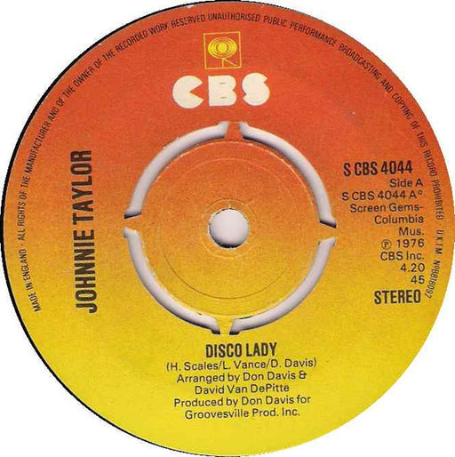 Johnnie Taylor : Disco Lady (7", Single, Pus)