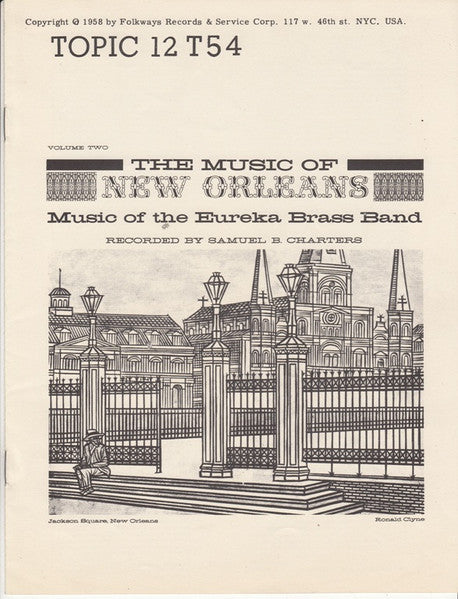 Eureka Brass Band : The Music Of New Orleans, Vol. 2: Music Of The Eureka Brass Band (LP, Mono)