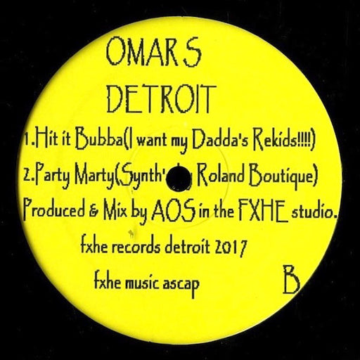 Omar-S : Hit It Bubba (12")