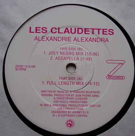 Les Claudettes* : Alexandrie Alexandra (2x12", Ltd)