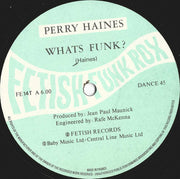 Perry Haines : Whats Funk? (12", Single)