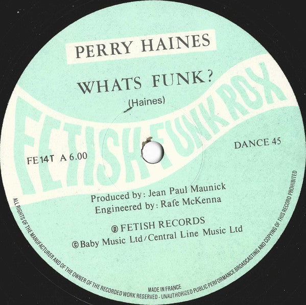 Perry Haines : Whats Funk? (12", Single)
