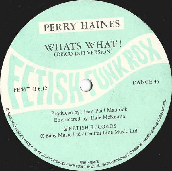 Perry Haines : Whats Funk? (12", Single)